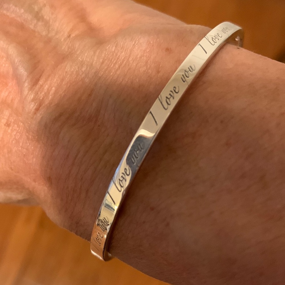 Tiffany & Co. “I Love You” Sterling bracelet